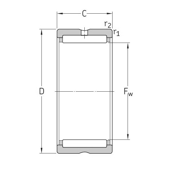 Bản vẽ SKF NKS 30