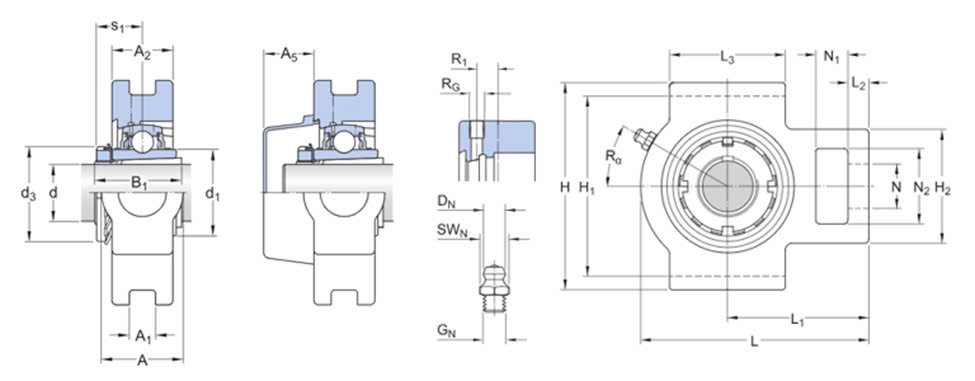 Thiết kế gối SKF UCT