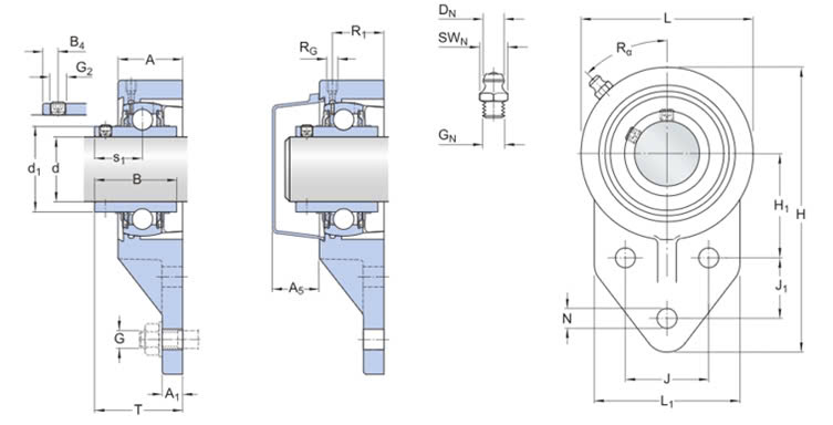 Thiết kế gối đỡ SKF UCFB